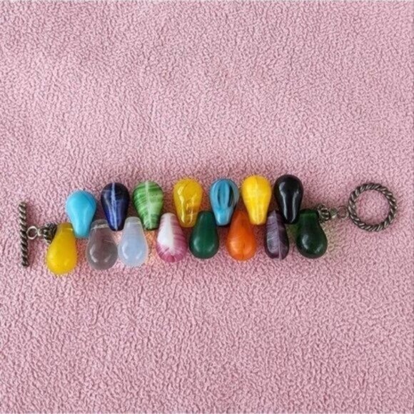 Handmade Glass Beaded Bracelet - Picture 1 of 3